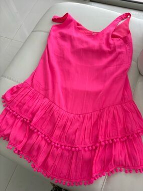 Lilly Pulitzer Pom Pom dress - hot pink. XS